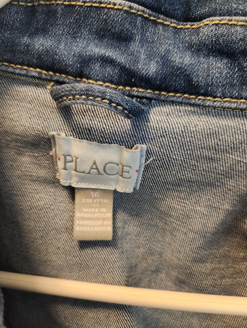 The Children's Place Girls' Medium Blue Denim Jacket - Picture 2 of 3